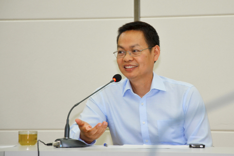 大益茶道院院长吴远之发表讲话